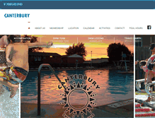 Tablet Screenshot of canterburyswimclub.org